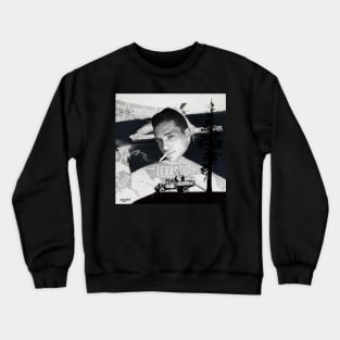 Jack Kerouac | On the Road | Digital Collage Crewneck Sweatshirt
